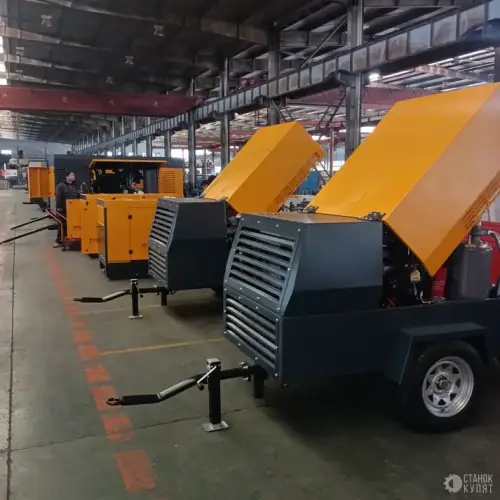 Воздушный дизельный винтовой компрессор WELLSTREAM WS-190/8QD 5 м3/мин, 8 бар, шасси 940150 фото 5