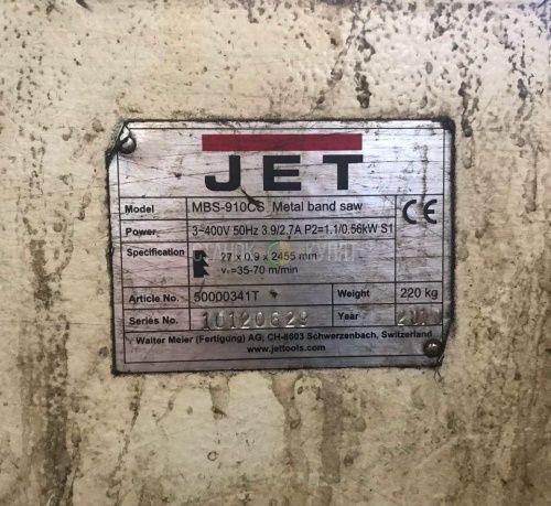 Ленточнопильный станок JET MBS-910CS 200200 фото 2
