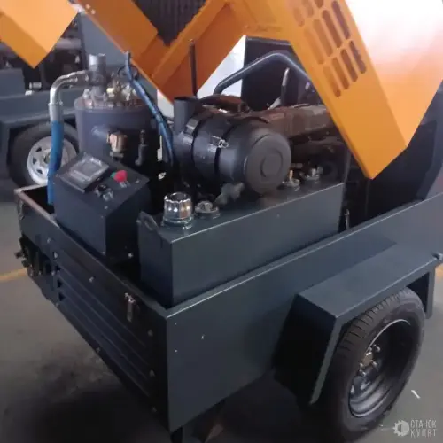 Воздушный дизельный винтовой компрессор WELLSTREAM WS-190/8QD 5 м3/мин, 8 бар, шасси 940150 фото 4