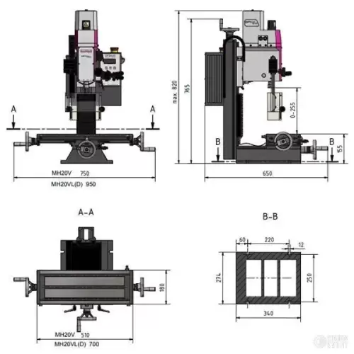 Фрезерно-сверлильный станок OPTIMILL MH 20 VLD 300118 фото 4