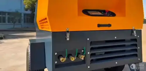 Воздушный дизельный винтовой компрессор WELLSTREAM WS-190/8QD 5 м3/мин, 8 бар, шасси 940150 фото 3