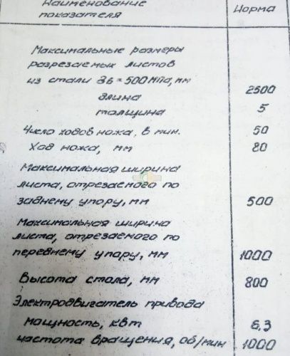 Гильотина СТД 9Б.03 400013 фото 5 Гильотина СТД 9Б.03 400013 фото 5