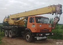 Автокран МАШЕКА 25 тонн на шасси КАМАЗ