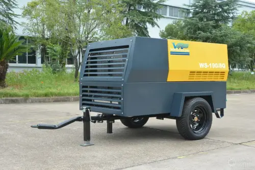 Воздушный дизельный винтовой компрессор WELLSTREAM WS-190/8QD 5 м3/мин, 8 бар, шасси 940150