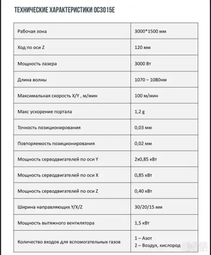Станок лазерной резки OPTICUT OC3015E 3 кВт 580171 фото 2